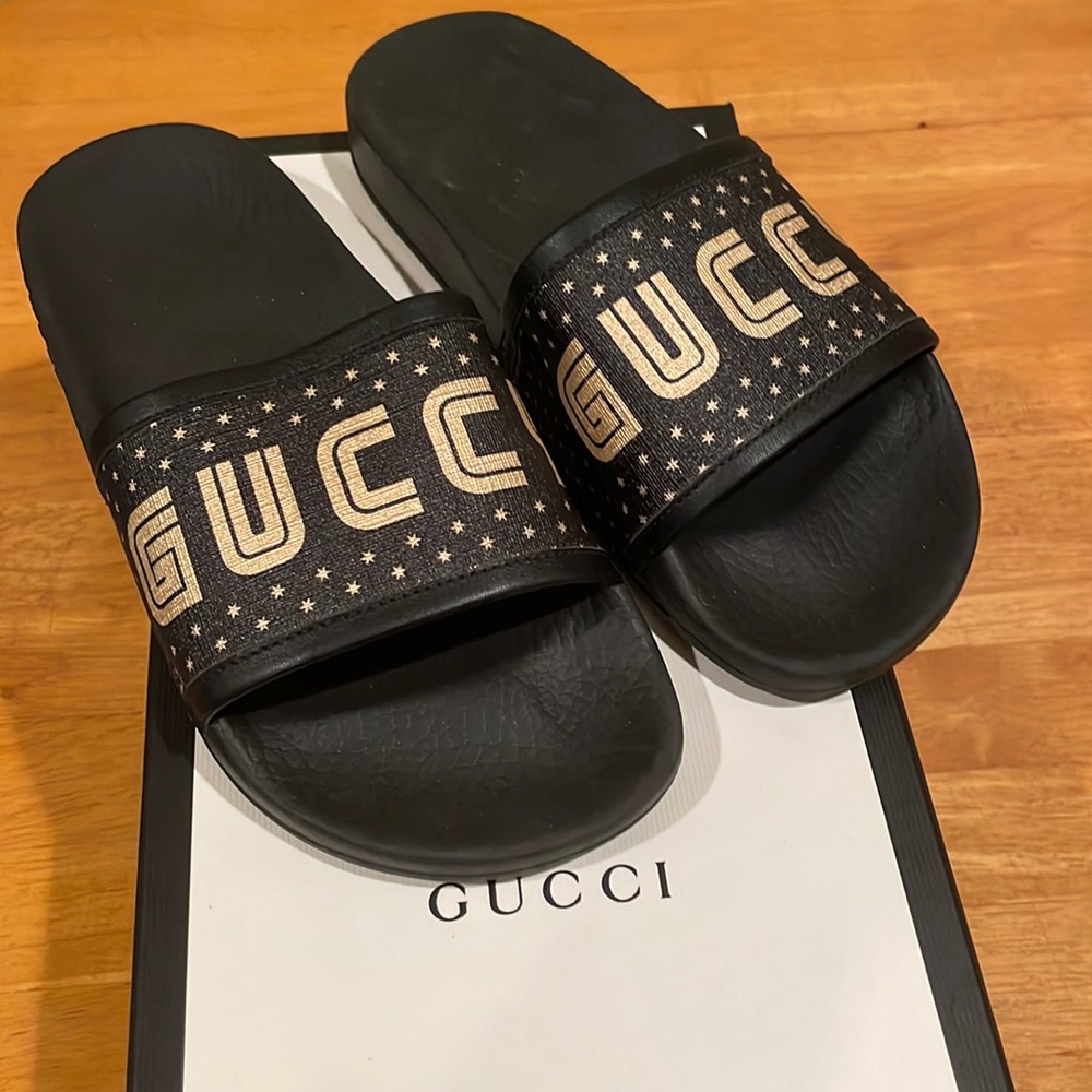 Gucci “Guccy” Slides Size 36.0